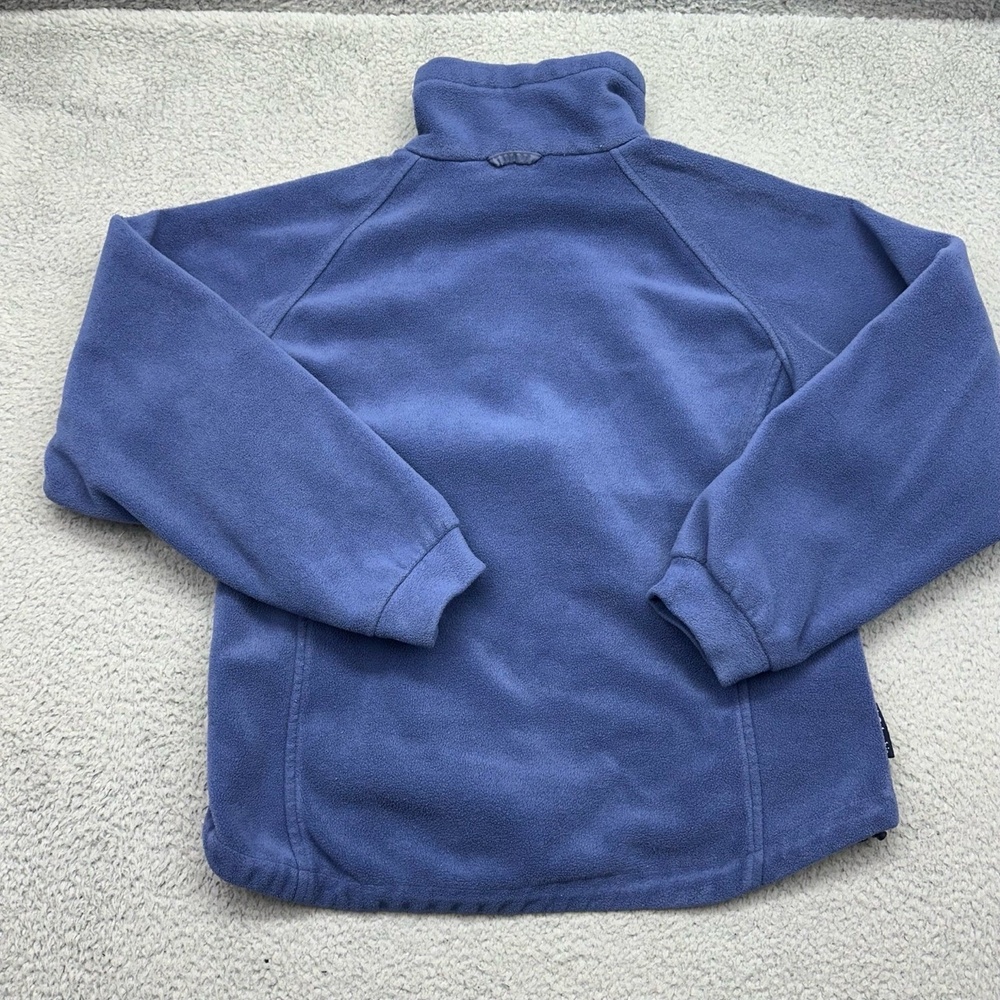 Columbia SL7144 Vintage Womens Medium Blue Full Zip Fleece Jacket Activewear - Picture 3 of 12